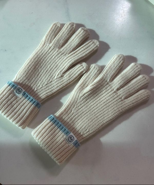 MUSINSA | DEPOUND Line knit gloves [Charcoal]