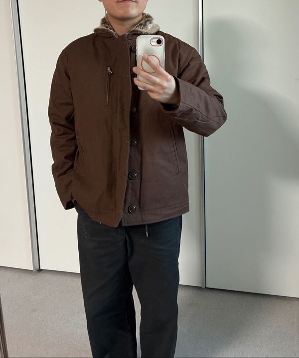 MUSINSA | FRIZMWORKS EDGAR N-1 DECK JACKET _ BROWN