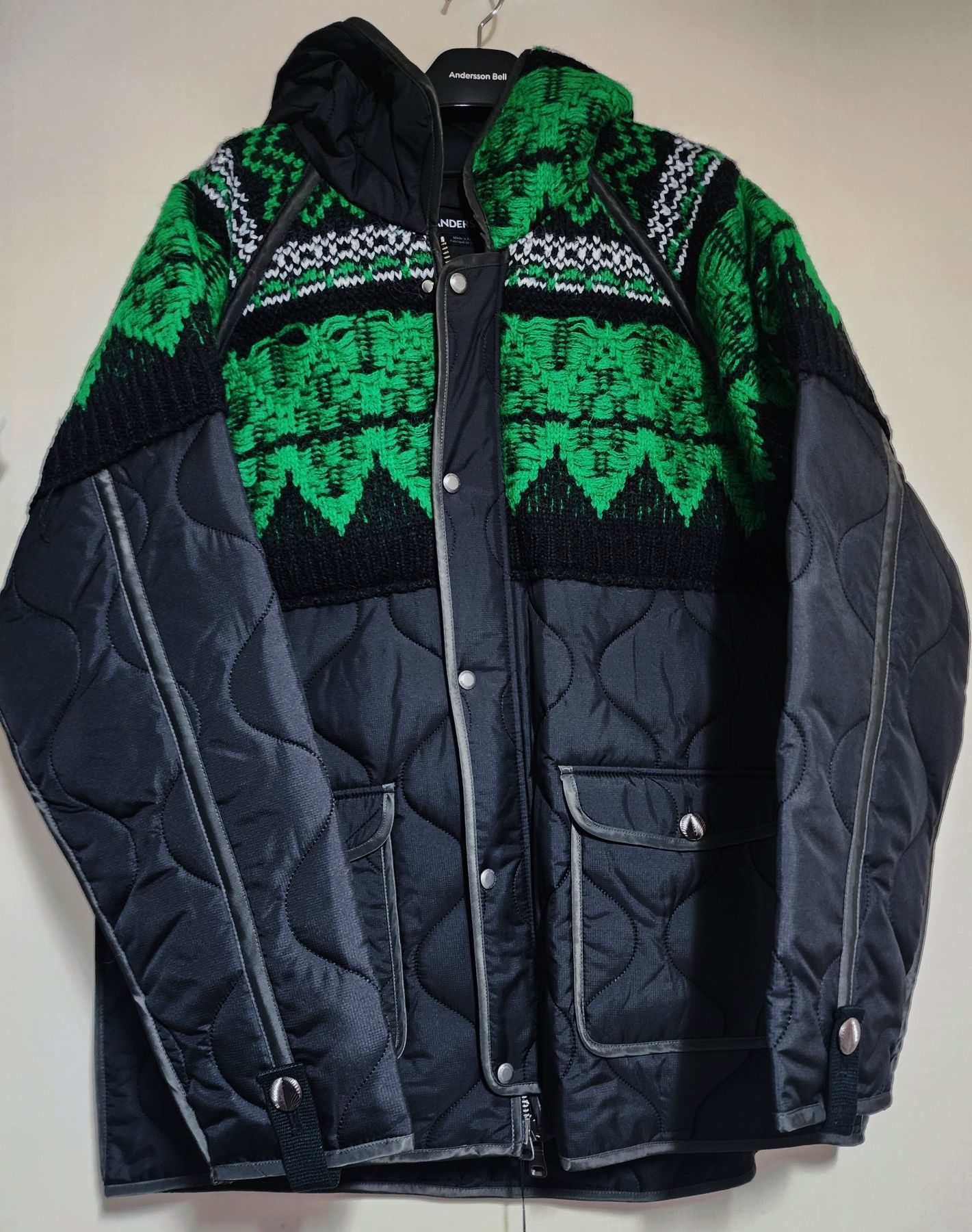 MUSINSA | ANDERSSON BELL Unisex Nordic Knit Patch Quilted