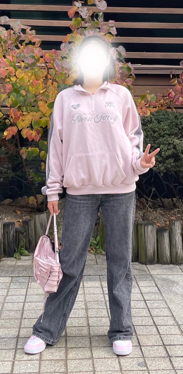 MUSINSA公式 | MOON FAIRY MF Fairy Uniform Half Zip-Up - Pink