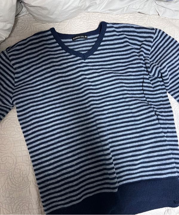 ☆韓国の人気☆【RONRON】☆STRIPE KNIT BA.G☆関税込☆ MUSINSA | RONRON STRIPE V NECK LOOSE FIT KNIT BLACK STRIPE