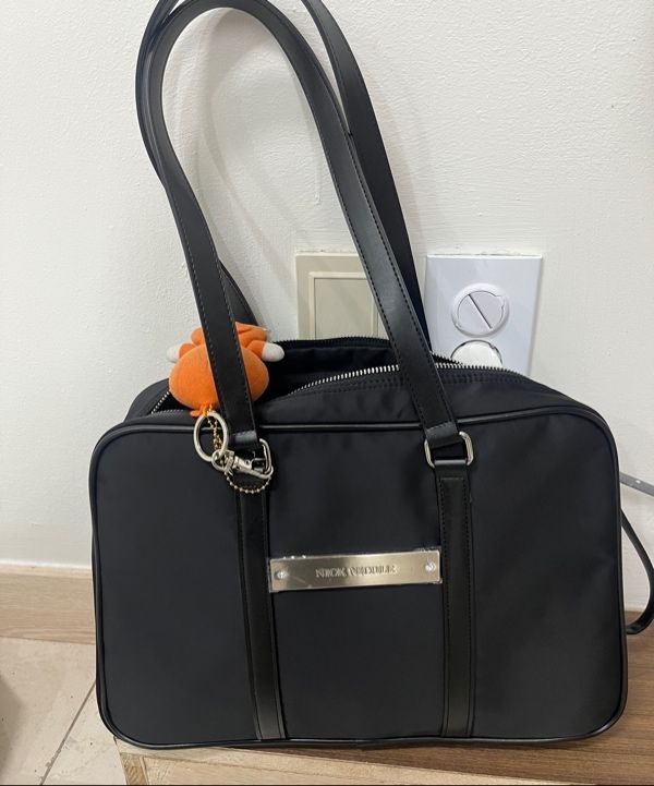 [NICK&NICOLE] ★大人気★CRYSTAL NYLON BOSTON BAG★関税無 MUSINSA | NICK&NICOLE CRYSTAL NYLON COMBI BOSTON BAG_BLACK