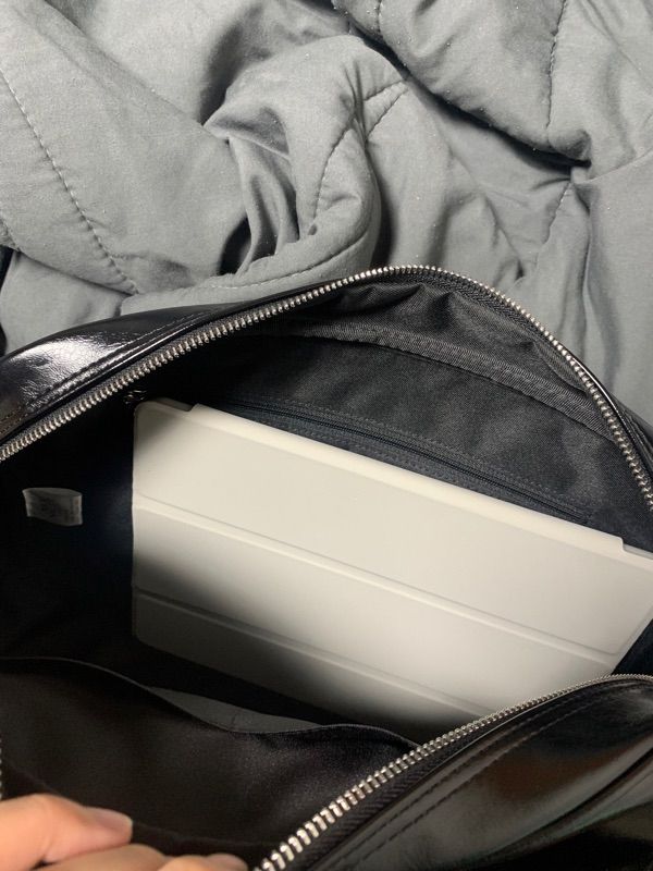 MUSINSA | NICK&NICOLE CRYSTAL LEATHER BOSTON BAG_BLACK