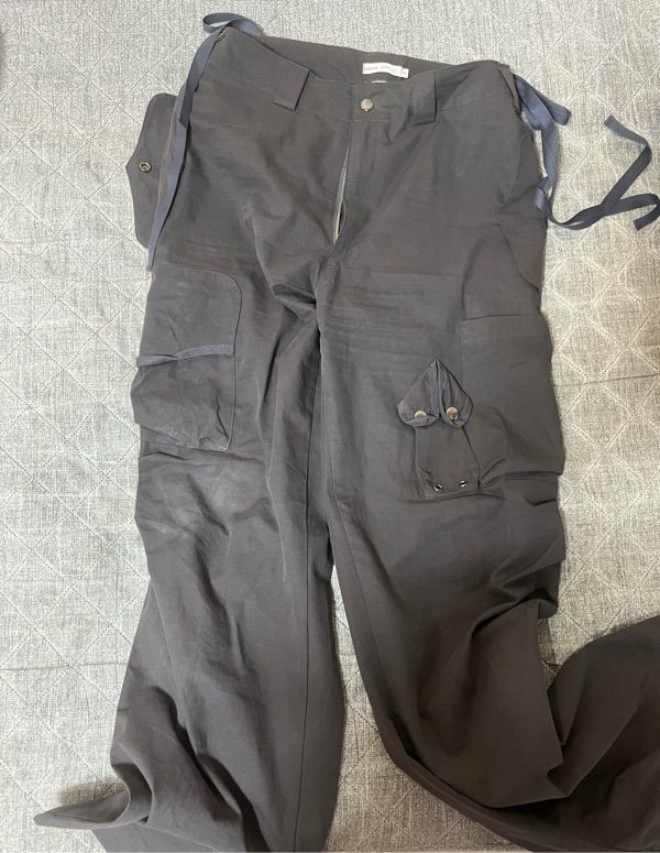 MUSINSA | NACHE STRAP CARGO PANTS (UNISEX) CHARCOAL