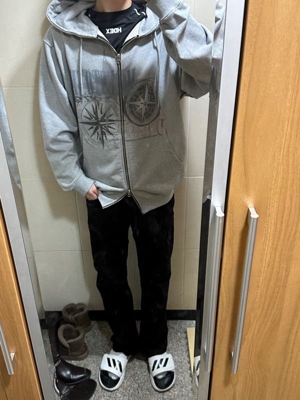 パーカー・フーディ THE COLDEST MOMENT TCM internal hooded zipup charcoal 240801 MUSINSA | THE COLDEST MOMENT TCM internal hooded zip-up