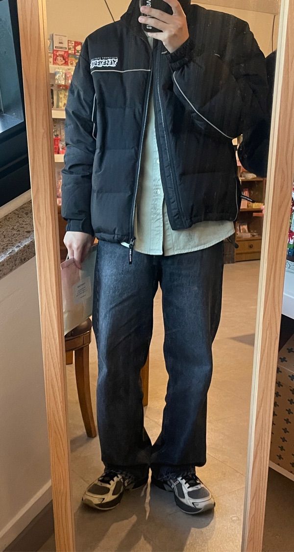 MUSINSA公式 | YESEYESEE [23FW] YES Iconic Down Jacket Black