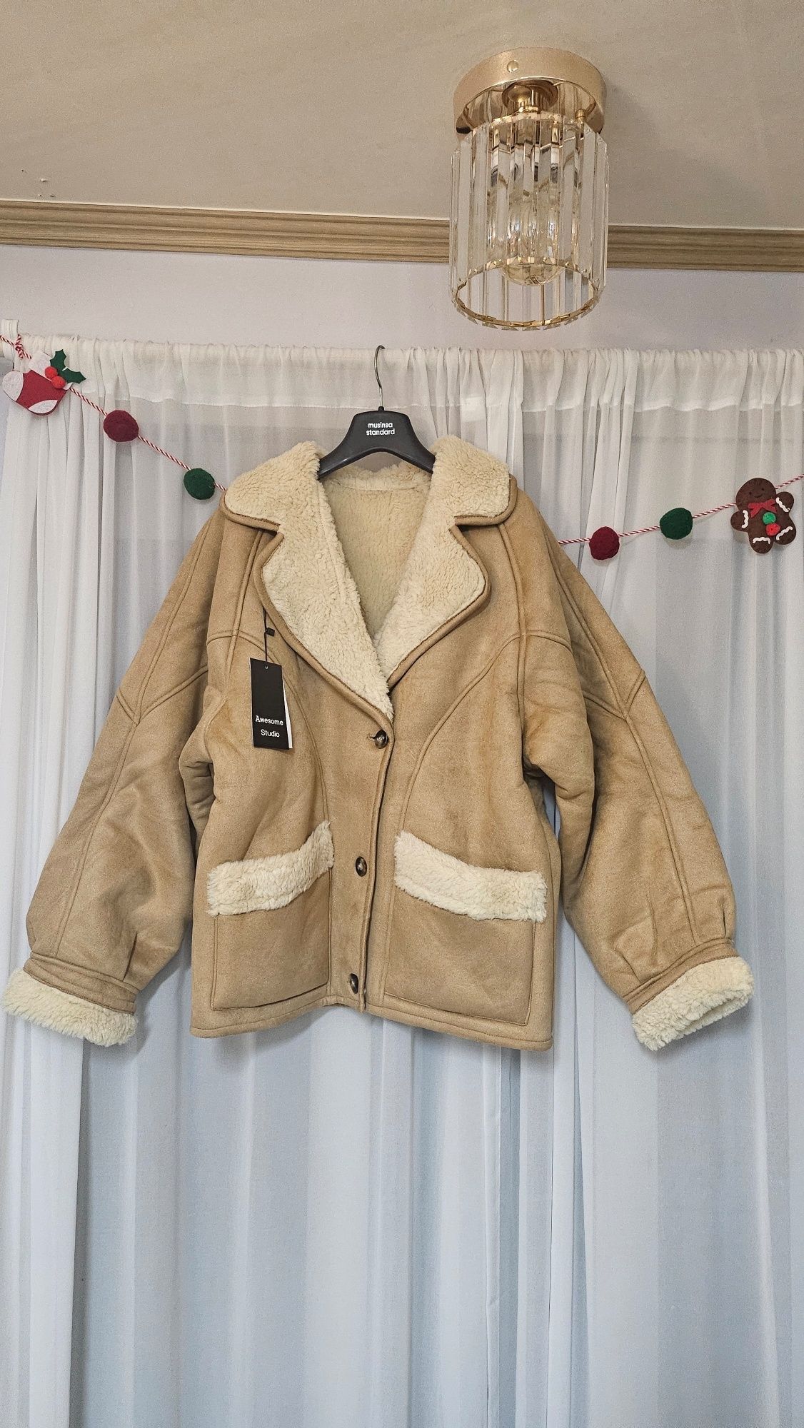 ジャケット・アウター OHOTORO Bear Mustang Jacket cream MUSINSA | AWESOME STUDIO suede mustang jacket beige