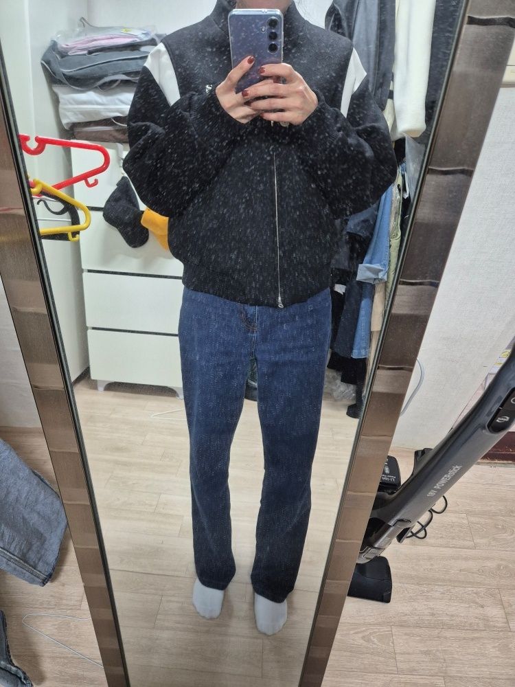 MUSINSA | SATUR Percy Collarless Varsity Jacket Classic Black