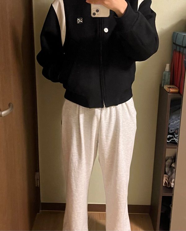 MUSINSA | SATUR Percy Collarless Varsity Jacket Classic Black