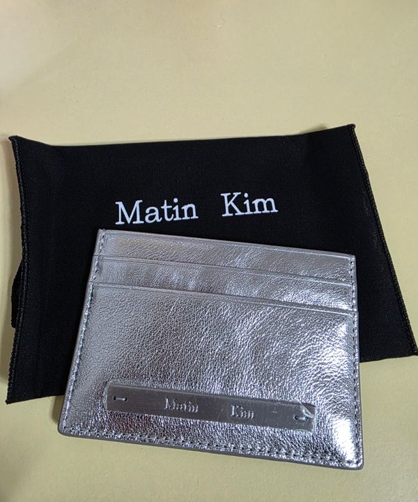 MUSINSA | MATIN KIM VINTAGE CARD WALLET IN SILVER