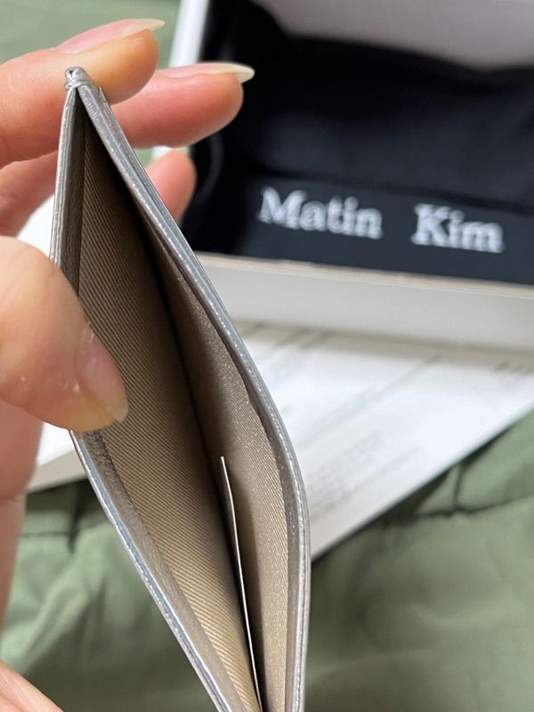 MatinKim 財布 Matin Kim(マーティンキム) / 2つ折り財布/レザー/グリーン/無地