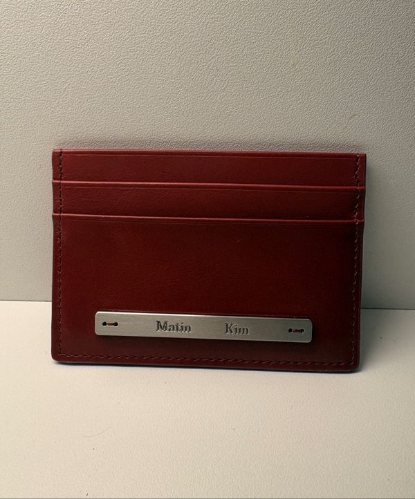 Matin Kim CardWallet　レッドブラウン MUSINSA | MATIN KIM VINTAGE CARD WALLET IN RED