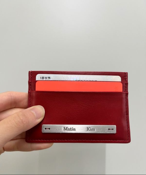 MUSINSA公式 | MATIN KIM VINTAGE CARD WALLET IN RED