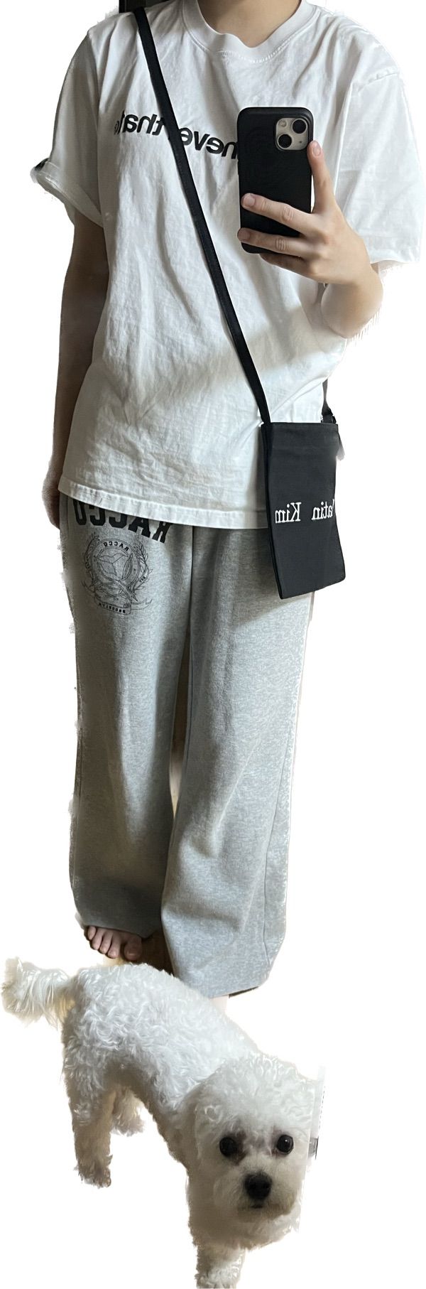 MUSINSA公式 | MATIN KIM MATIN MESSENGER ECOBAG IN BLACK