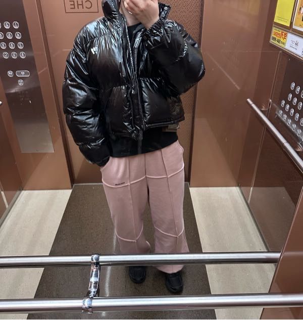 MUSINSA公式 | NICK&NICOLE NN PUFFER GLOSSY SHORT PADDING_BEIGE