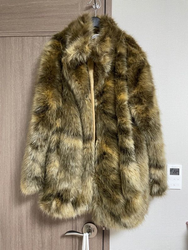 MUSINSA公式 | PARTIMENTO WOMEN ヘアリー ハイネックファーコート_