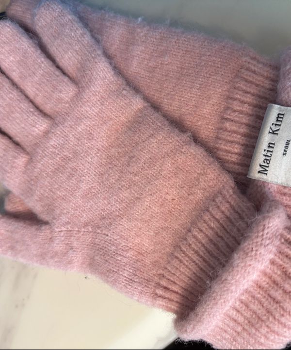 MUSINSA公式 | MATIN KIM FINGER HOLE KNIT GLOVES IN MINT