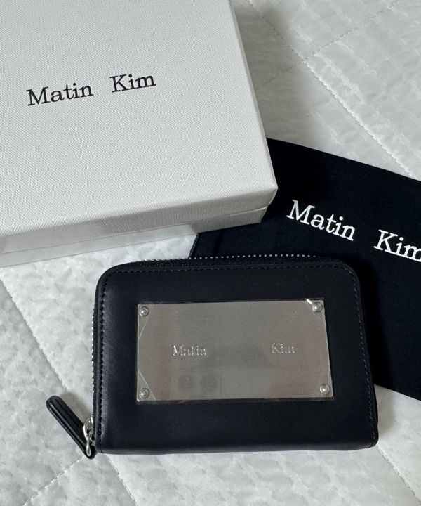 MUSINSA | MATIN KIM VINTAGE COMPACT WALLET IN BLACK