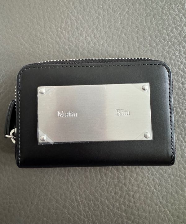 MUSINSA | MATIN KIM VINTAGE COMPACT WALLET IN BLACK