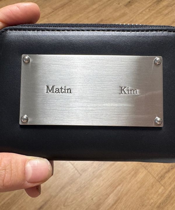 MUSINSA | MATIN KIM VINTAGE COMPACT WALLET IN BLACK