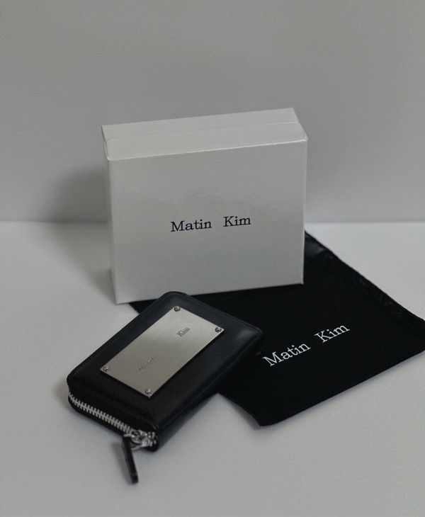 MUSINSA | MATIN KIM VINTAGE COMPACT WALLET IN BLACK