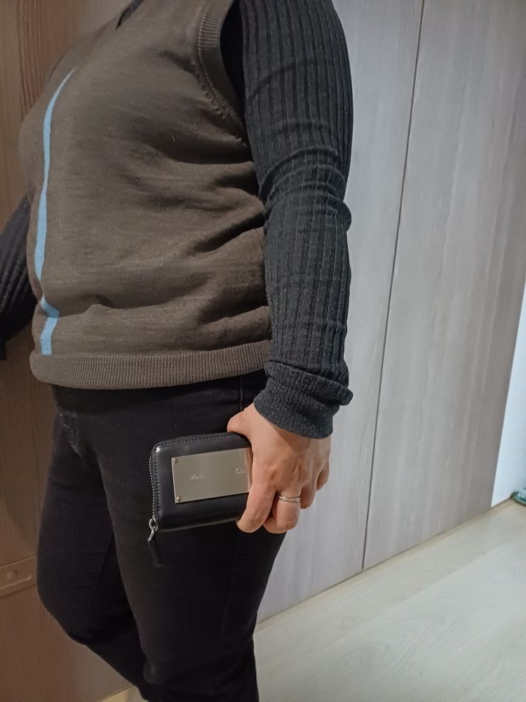 MUSINSA | MATIN KIM VINTAGE COMPACT WALLET IN BLACK