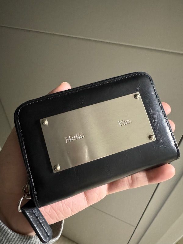 MUSINSA | MATIN KIM VINTAGE COMPACT WALLET IN BLACK