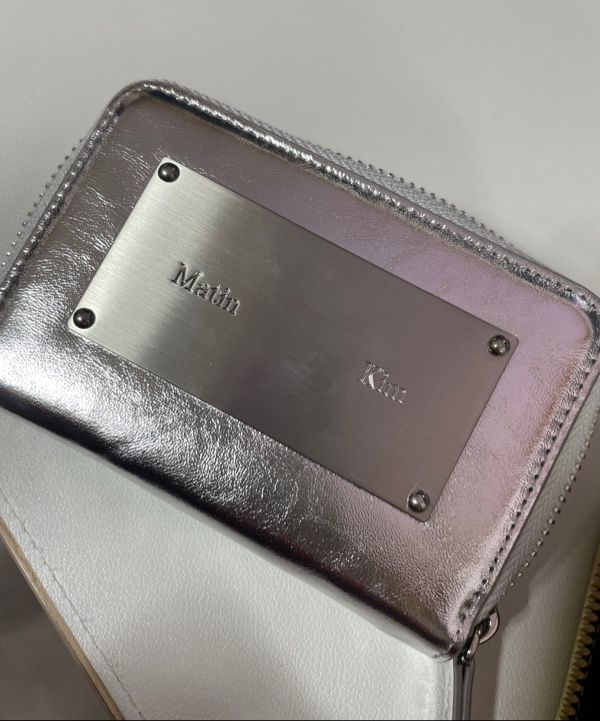 MUSINSA公式 | MATIN KIM VINTAGE COMPACT WALLET IN SILVER