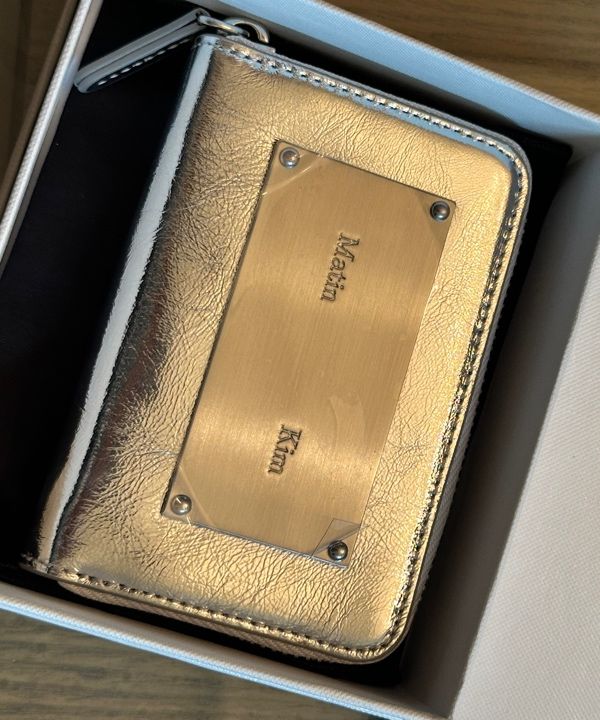MUSINSA | MATIN KIM VINTAGE COMPACT WALLET IN BROWN