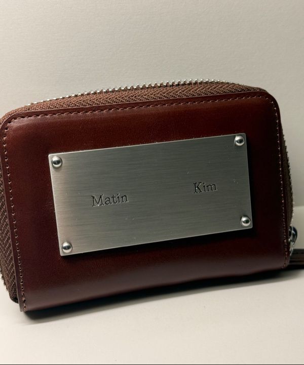 MUSINSA公式 | MATIN KIM VINTAGE COMPACT WALLET IN BROWN