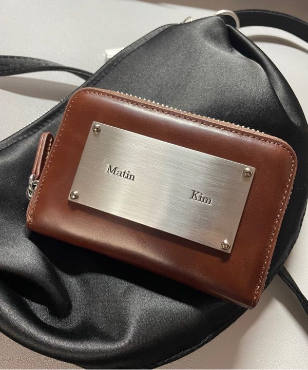 MUSINSA公式 | MATIN KIM VINTAGE COMPACT WALLET IN BROWN