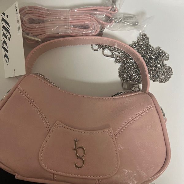 MUSINSA | ILLIGO Signature mini bag pink