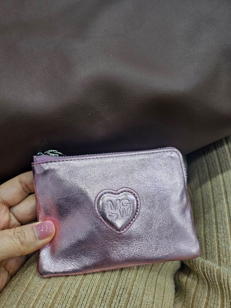 【MARGE SHERWOOD】 HEART ZIPPER WALLET MARGE SHERWOOD] Heart Zipper Wallet Cocoa Corduroy Suede | eBay