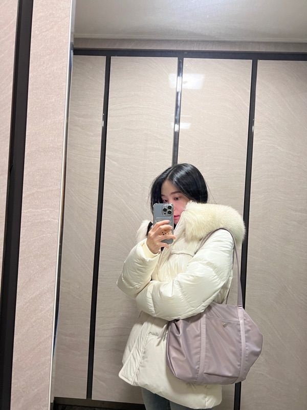 MUSINSA | HEEARI Aurora shirring duffle bag_lilac