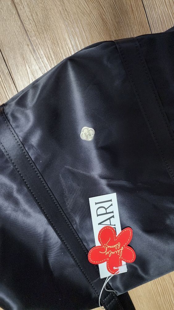 MUSINSA | HEEARI Aurora shirring duffle bag_black