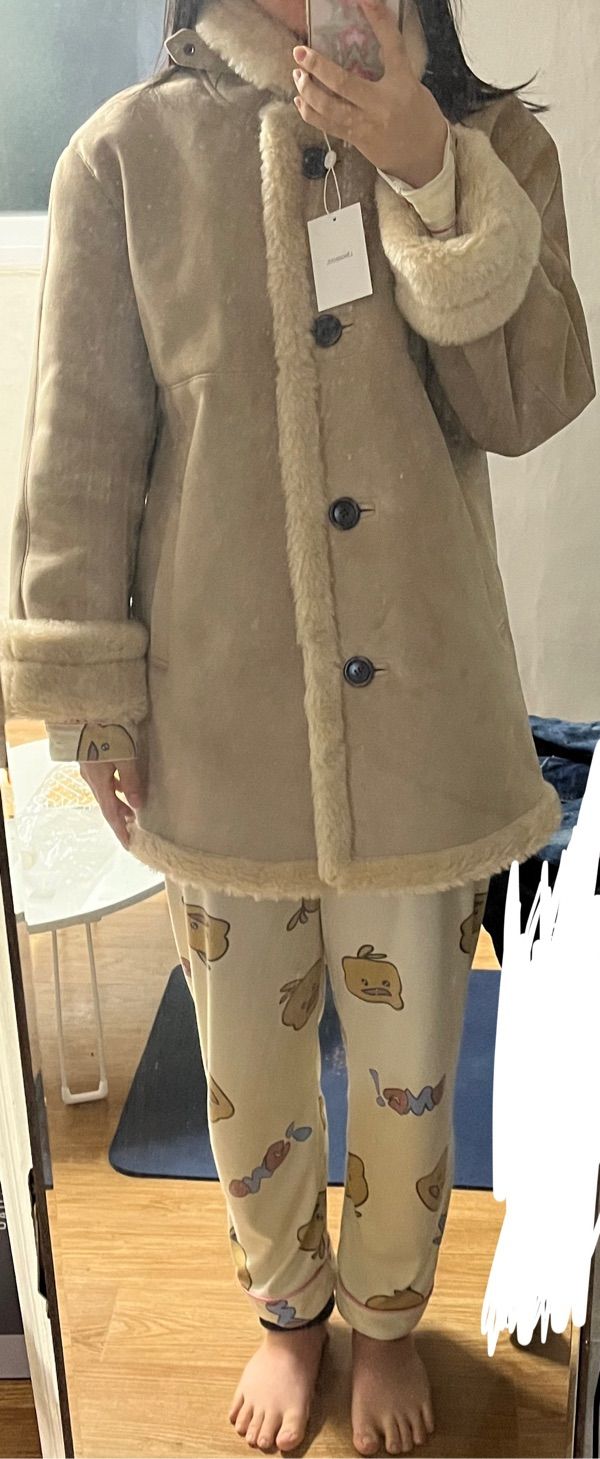 LINGSEOUL ■ suede mustang coat ムートン MUSINSA | LINGSEOUL suede mustang coat-brown