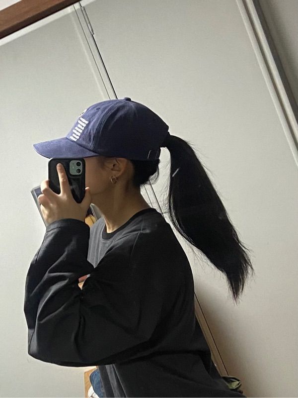 MUSINSA公式 | FASTLE Yin Yang Washed Cap Navy