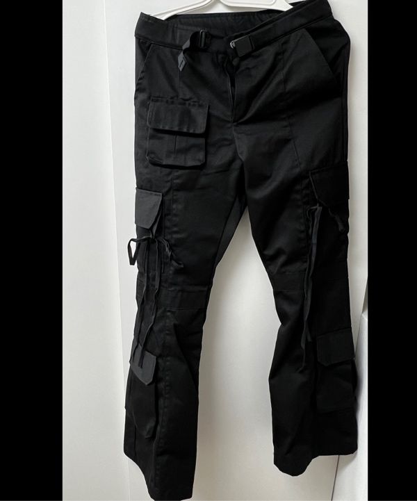 カーゴフレアパンツ　FLAREUP musinsa ブラック MUSINSA | FLAREUP 5.cargo Flare Pants (FL-234_Black)