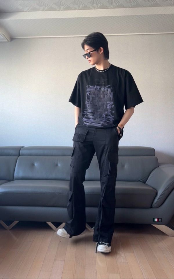 ★FLAREUP★5.CARGO FLARE PANTS FL-234 MUSINSA公式 | FLAREUP 5.cargo Flare Pants (FL-234_Black)