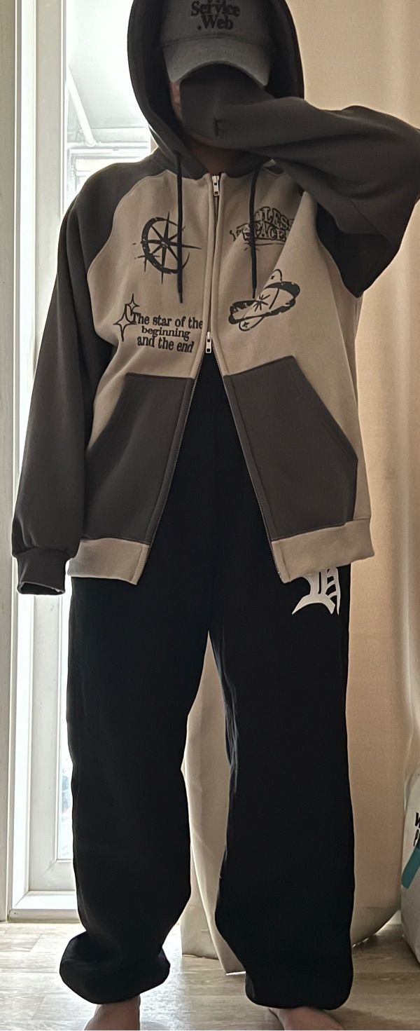 [CPGN STUDIO ]★Star & Sun raglan hood zip-up MUSINSA | CPGN STUDIO [2-WAY] Star & Sun raglan hood zip-up