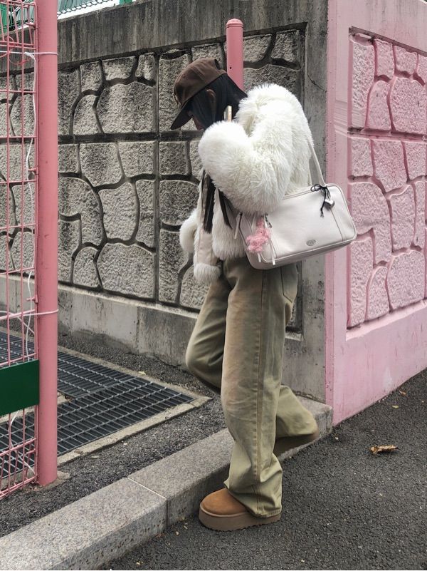 ★dumaro★ Journey shoulder bag ivory MUSINSA | DUMARO Journey Big Shoulder Bag / Ivory