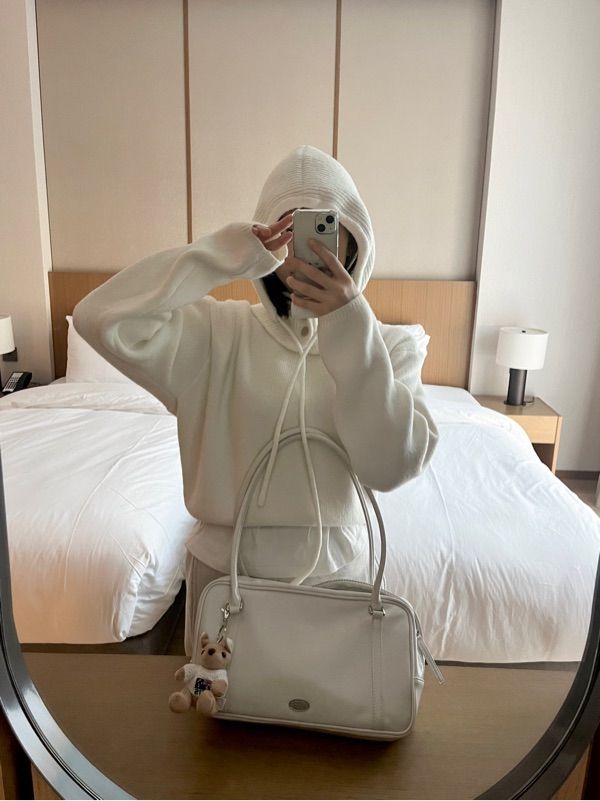 MUSINSA | DUMARO Journey shoulder bag / Ivory
