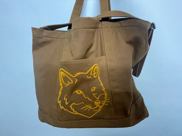 MUSINSA | MAISON KITSUNE Women's Large Fox Head Tote Bag