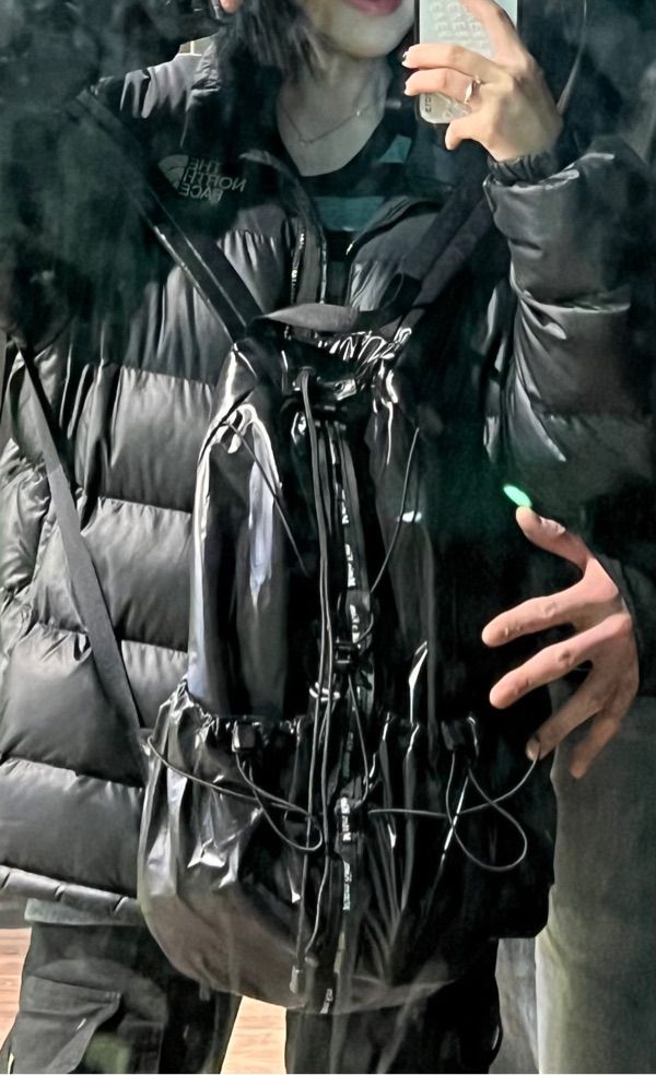MUSINSA公式 | MATIN KIM SATURN STRING BACK PACK IN BLACK