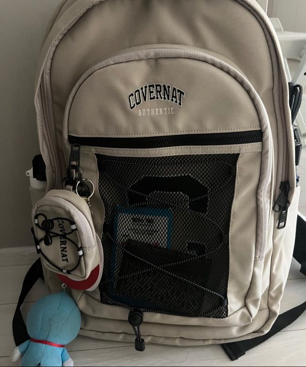 MUSINSA | COVERNAT College Backpack 31L Beige