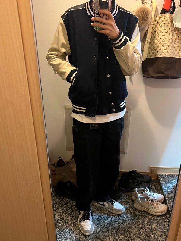 MUSINSA公式 | ROLLING STUDIOS TEDDY JACKET WOOL NAVY