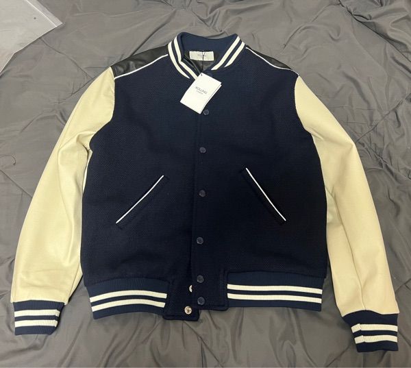 MUSINSA公式 | ROLLING STUDIOS TEDDY JACKET WOOL NAVY