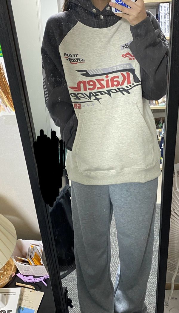 MUSINSA | CPGN STUDIO Kaizen Raglan Snap Hood Charcoal