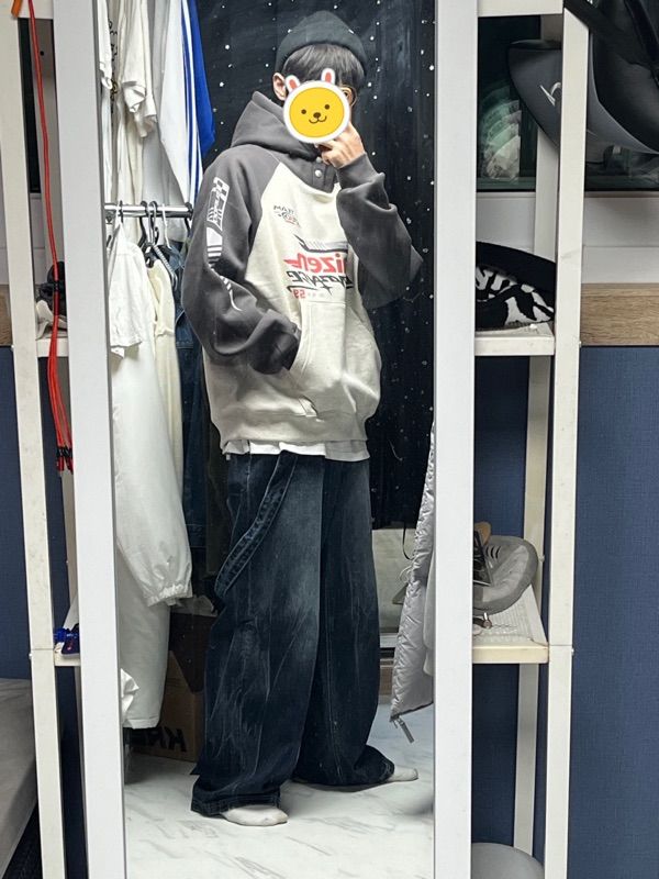 [CPGN STUDIO ]★Kaizen Raglan Snap Hood MUSINSA | CPGN STUDIO Kaizen Raglan Pigment Snap Hood Smoke
