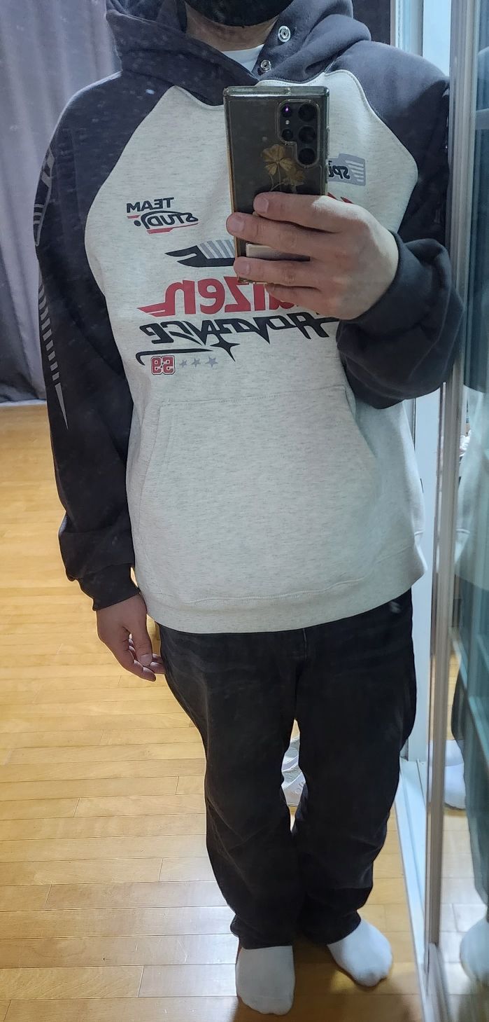 [CPGN STUDIO ]★Kaizen Raglan Snap Hood MUSINSA | CPGN STUDIO Kaizen Raglan Pigment Snap Hood Smoke